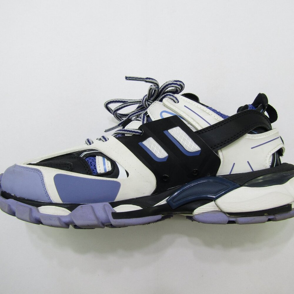 Balenciaga Track Sneakers Mens 8 Purple & Black 542023 Lace Up Activewear Logo - Picture 9 of 11